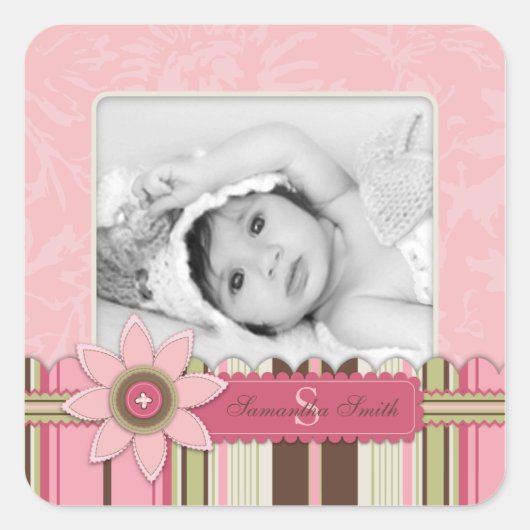 GガールフォトステッカーB スクエアシール (正面)