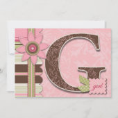 Gガール招待状 招待状 (正面)