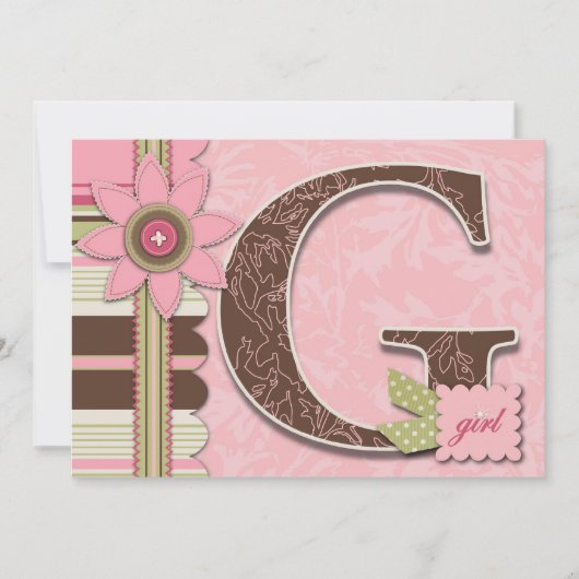 Gガール招待状 招待状 (正面)