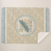 Gクリエーションオフィスグラゴンフライフリースブランケット シェルパブランケット (正面(横))