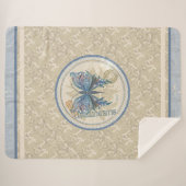 Gクリエーションオフィスバタフライフリースブランケット シェルパブランケット (正面(横))