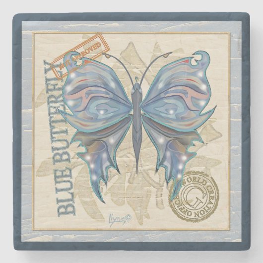 Gクリエーションオフィスバタフライ ストーンコースター (正面)