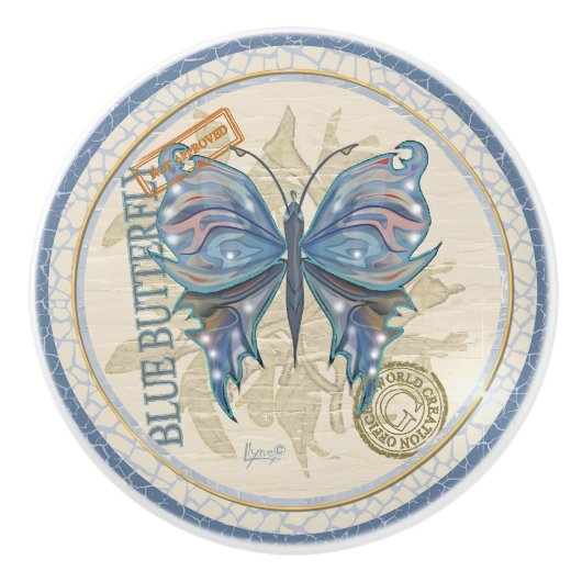 Gクリエーションオフィスバタフライ セラミックノブ (正面)