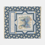 Gクリエーションオフィスバタフライ フリースブランケット (正面(横))