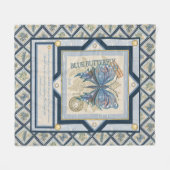 Gクリエーションオフィスバタフライ フリースブランケット (正面(横))