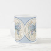 Gクリエーションオフィスバタフライ フロストグラスマグカップ (正面左)