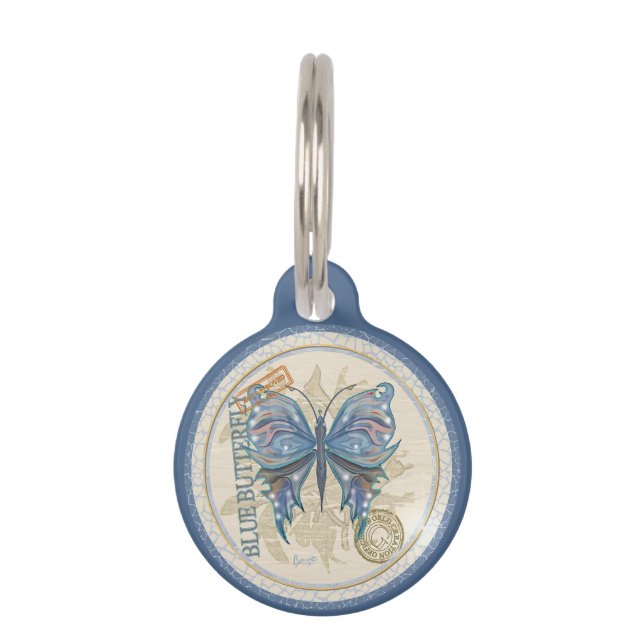 Gクリエーションオフィスバタフライ ペット　ネームタグ (正面)