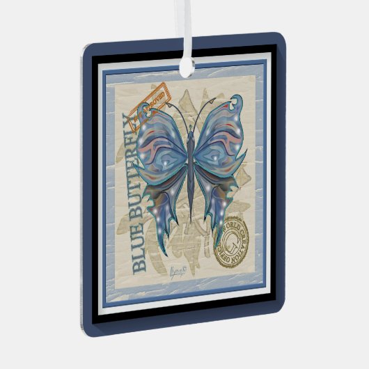 Gクリエーションオフィスバタフライ メタルオーナメント (正面右)