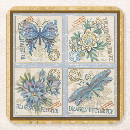 Gクリエーションオフィス スクエアペーパーコースター (正面)