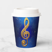 Gクレフ、 音符記号 紙コップ (裏面)