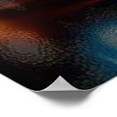 Gクレフ、 音符記号（翼あり） ポスター (角)