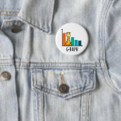 Gグラフおもしろいキリン 缶バッジ (インサイチュ)