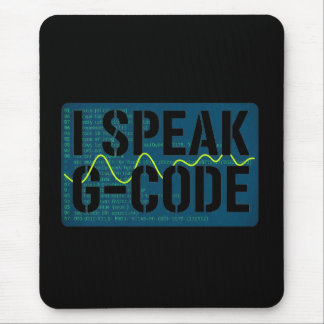 Gコードを話す CNC工作機械オペレータ プログラマーおもしろTシャツ マウスパッド