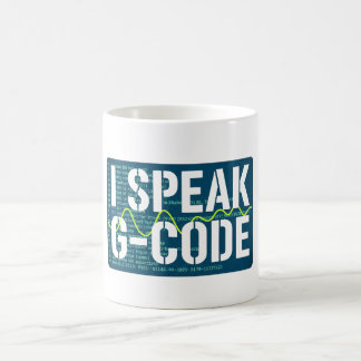 Gコードを話す CNC工作機械オペレータ プログラマー ジョーク コーヒーマグカップ