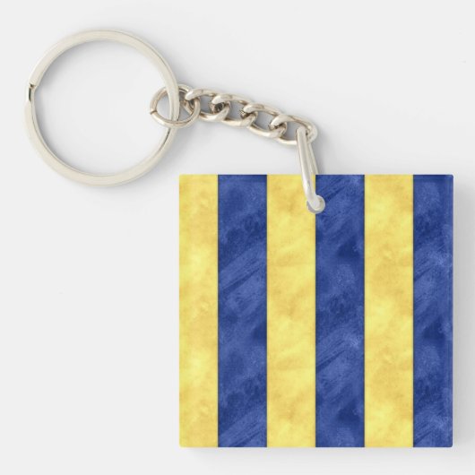 Gゴルフ水彩信号航海の海上国旗 キーホルダー (正面)