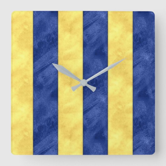 Gゴルフ水彩信号航海の海上国旗 スクエア壁時計 (正面)