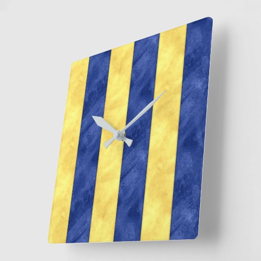 Gゴルフ水彩信号航海の海上国旗 スクエア壁時計 (傾斜)
