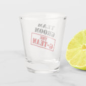 Gチームのチームグルーム ショットグラス (裏面)