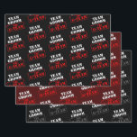 Gチームのチーム グルーミング ラッピングペーパーシート<br><div class="desc">*お好きなテキストと背景色でカスタマイズできます。</div>