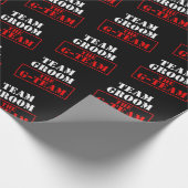 Gチームのチーム グルーム ラッピングペーパー (角)