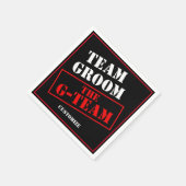 Gチームグルーミング スタンダードカクテルナプキン (角)