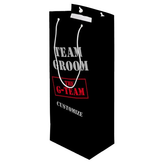 Gチームグルーミング ワインギフトバッグ (裏面アングル)