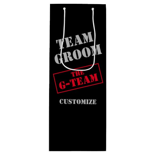 Gチーム グルーミング ワインギフトバッグ (正面)