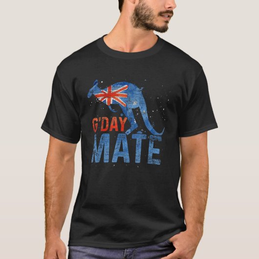 GデイメイトKangarooオーストラリア動物国旗A Tシャツ (正面)
