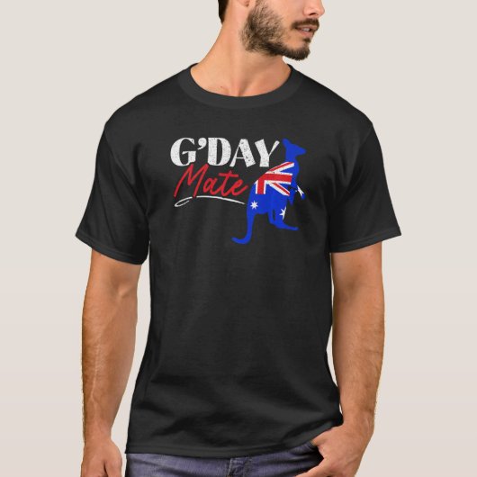 G'デイメイトKangarooオーストラリアAustralian Aussie V Tシャツ (正面)