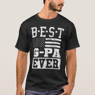 Gパ最高のーEver Usフラッグおじいちゃん父の日ギフト Tシャツ