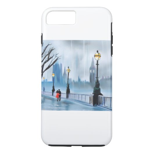 Gブルースによるロンドンテムズの絵画の雨の日 Case-Mate iPhoneケース (裏面)