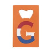 GモノグラムはNLDフラグ上またはbocnt上にオーバーレイ クレジットカード栓抜き (裏面)