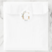 Gモノグラムフローラ パーソナライズされた ラウンドシール (バッグ)