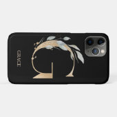 Gモノグラムフローラ パーソナライズされた Case-Mate iPhoneケース (裏面(横))