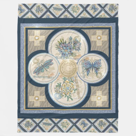 G作成オフィスフリースブランケット フリースブランケット (正面)