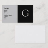 G字の名刺を上げた 名刺 (正面/裏面)