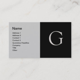 G字の名刺を上げた 名刺