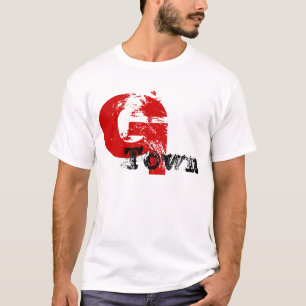 G町Gの名前の赤い印のデザインのTシャツのニックネーム Tシャツ