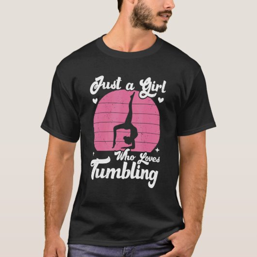 G車を転がるのが大好きな女の子 Tシャツ (正面)