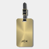 G金属デザインステンレス鋼ルックラゲッジタグ ラゲッジタグ (正面縦)