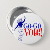 G0 G0 Vote! 3" バッジ (正面&裏面)