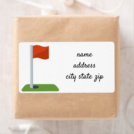 "G0LF FAVAAST"差出人住所ラベル ラベル (インサイチュ)