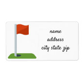 "G0LF FAVAAST"差出人住所ラベル ラベル (正面)