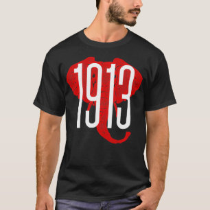 G1913象はっきりした背景大学 Tシャツ