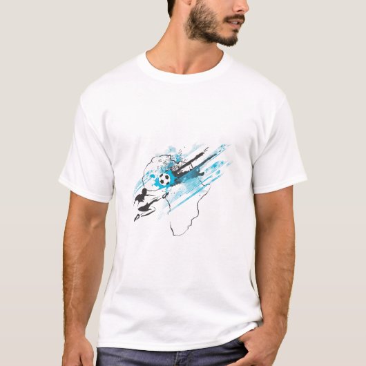 G1Mediaによるアフリカ-しぶきのためのアフリカ Tシャツ (正面)