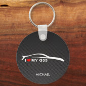 G35が大好き キーホルダー (正面)