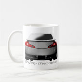 G35は"眺めを楽しみます。" コーヒーマグカップ (左)