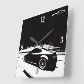 G35クーペの圧延の打撃 スクエア壁時計 (傾斜)