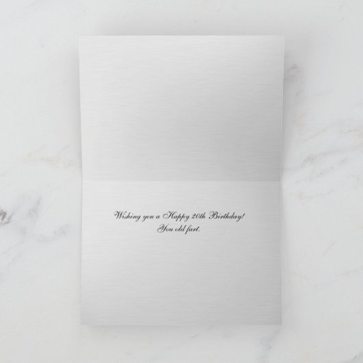 G35クーペカーをテーマにした誕生日カード カード (内部)