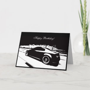 G35クーペカーをテーマにした誕生日カード カード